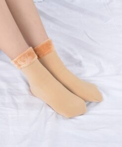 Winter Warmer Women Thicken Thermal Wool Cashmere Snow Socks Seamless Velvet Boots Floor Sleeping Socks for 5