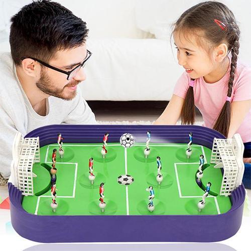 Mini Table Football Board Game Desktop Soccer Field Model Building Blocks 