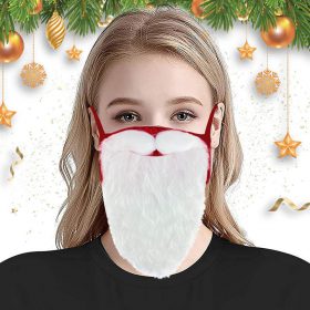 Santa Beard Face Mask 2Pcs - image 3