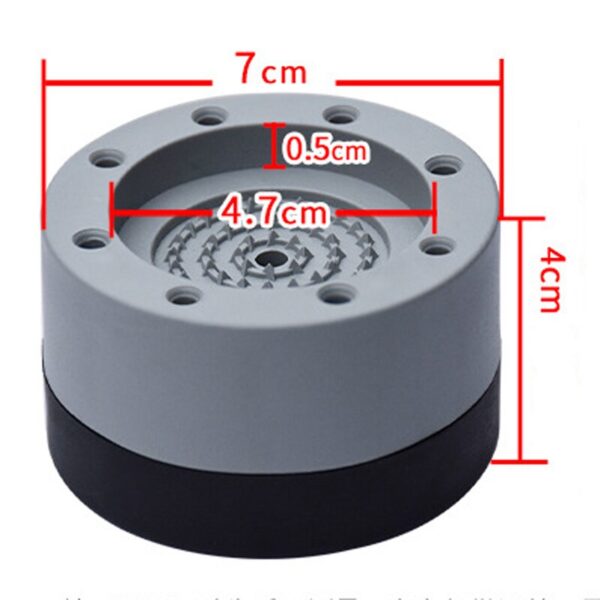 1 2 4Pcs Anti Vibration Noise Reducing Mat Washing Machine PVC Mat Anti Slip Increase Pad 1