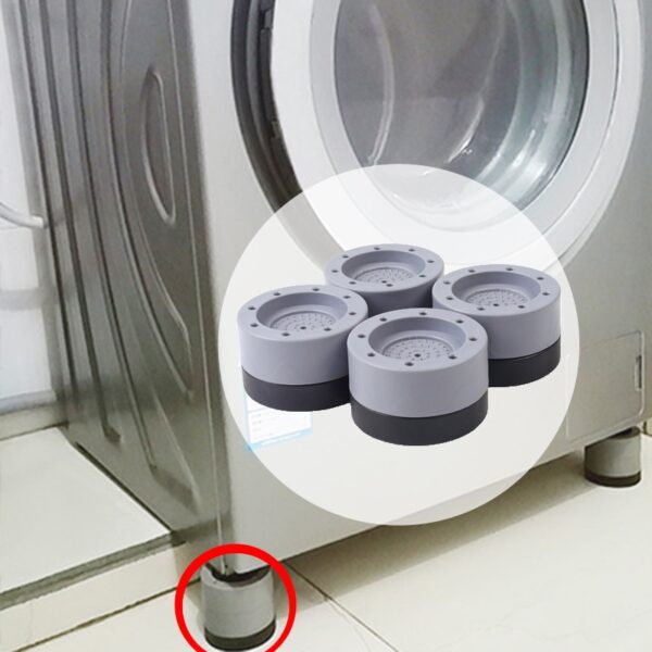 1 2 4Pcs Anti Vibration Noise Reducing Mat Washing Machine PVC Mat Anti Slip Increase Pad