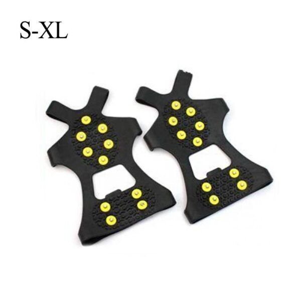 1 Pair 10 Studs Anti Skid Ice Gripper Spike Winter Climbing Anti Slip Snow Spikes Grips 5