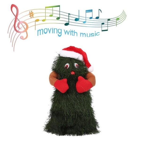 12 Inch Kerst Zingen En Dansen Elektrisch Speelgoed Elektrisch Knuffel Muziek Roterende Dansende Boom