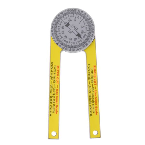 175mm 7 Miter Saw Protractor with Miter Cut Single Cut for carpenter plumber angle gauge woodworking 4