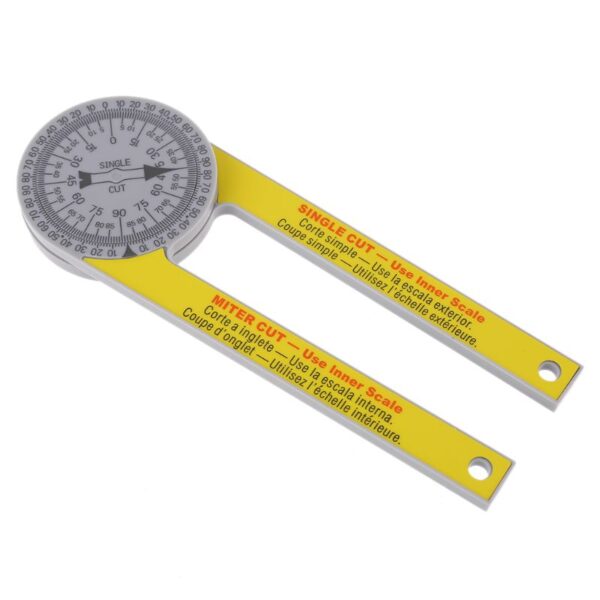 175mm 7 Miter Saw Protractor ine Miter Cut Single Cut yekuveza plumber angle gauge woodworking 5