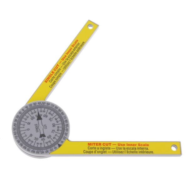 175mm 7 Miter Saw Protractor yenye Miter Cut Single Cut kwa ajili ya useremala wa kupima pembe ya fundi wa mbao