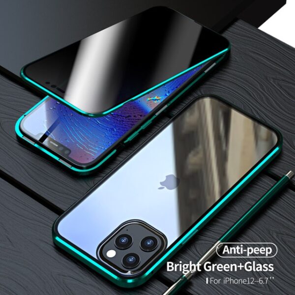 2020 New Anti Peep Magnetic Phone Case For iPhone 11 12 Pro Max Double Sided Glass 3.jpg 640x640 3