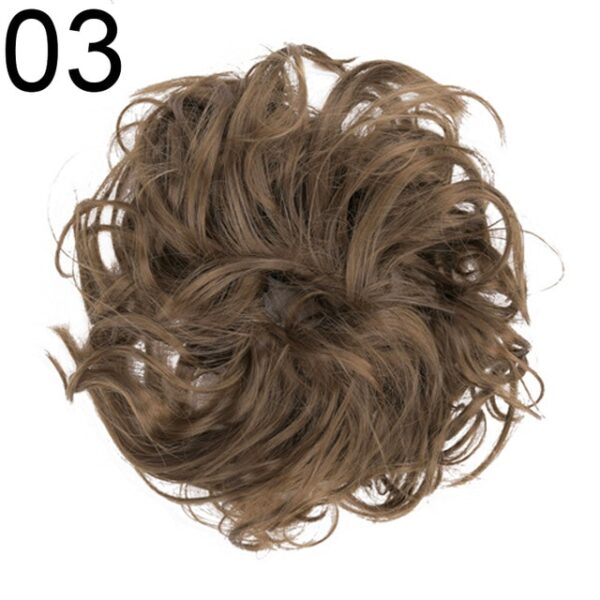 2020 Faisean is Déanaí Curly Messy Gruaige Fáinne Scrunchie Sealbhóir Ponytail HeadBands Headwear Bandaí Gruaige Gabhálais Gruaige Styling 2.jpg 640x640 2