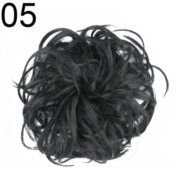 2020 Faisean is Déanaí Curly Messy Gruaige Fáinne Scrunchie Sealbhóir Ponytail HeadBands Headwear Bandaí Gruaige Gabhálais Gruaige Styling 4.jpg 640x640 4