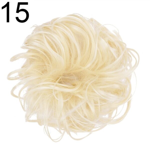 2020 Faisean is Déanaí Curly Messy Gruaige Fáinne Scrunchie Sealbhóir Ponytail HeadBands Headwear Bandaí Gruaige Gabhálais Gruaige Styling 6.jpg 640x640 6