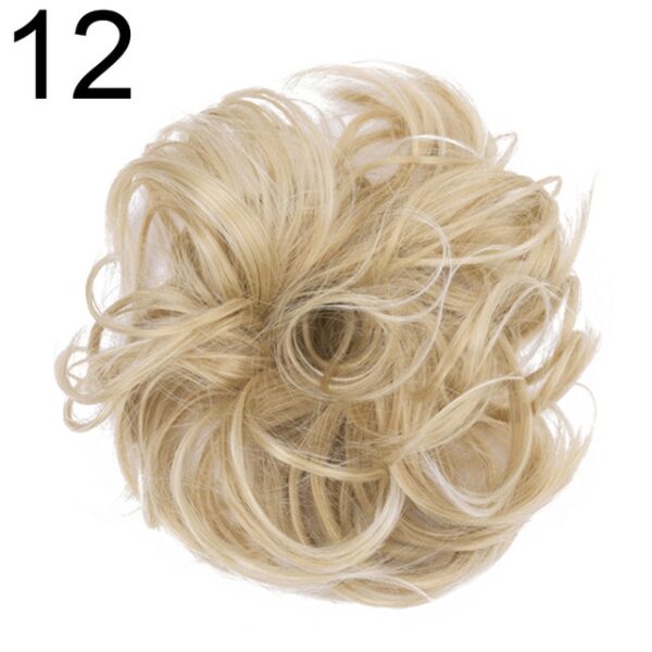 2020 Faisean is Déanaí Curly Messy Gruaige Fáinne Scrunchie Sealbhóir Ponytail HeadBands Headwear Bandaí Gruaige Gabhálais Gruaige Styling 9.jpg 640x640 9