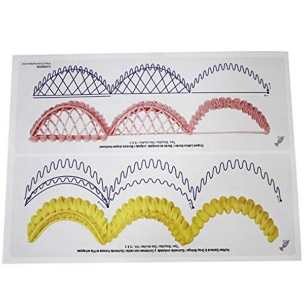 23pcs set Practice Template Zalijepi Fondant Dekoracija torte Zaleđivanje cijevi DIY Practice Drawing Board Template Paper 5