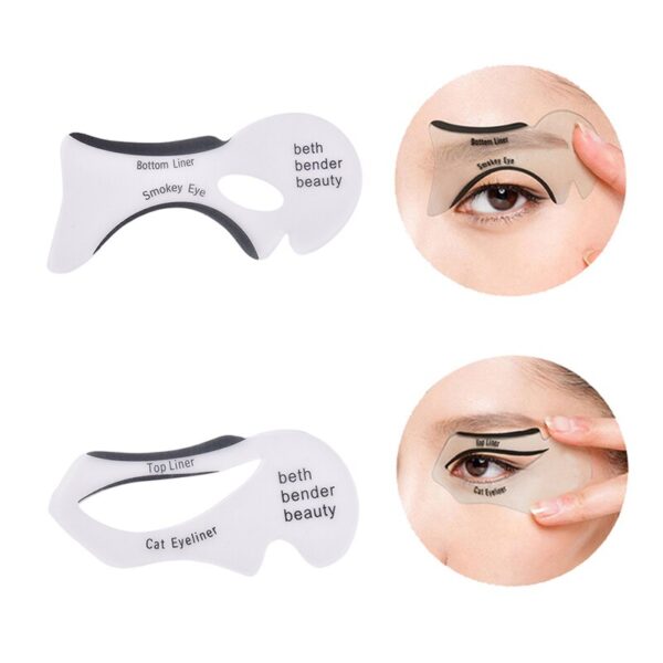 2Pcs Eyeliner Stencils Winged Eyeliner Stencil Models Template Shaping Tools Eyebrows Template Card Eye Shadow Makeup