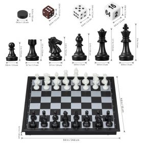 Magnetic Chess Backgammon Set - image 4