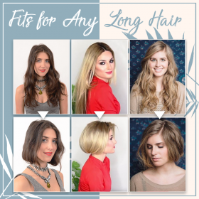 Long Hair To Bob Head Hair Clip - image 4