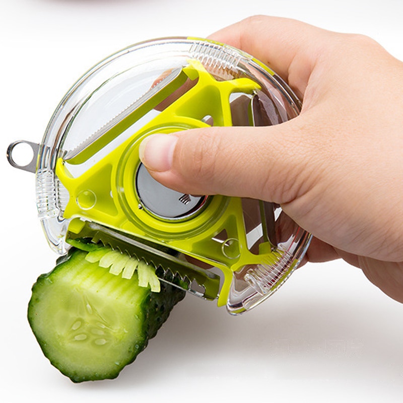 3 In 1 Stainless Steel  Multi Cutter Vegetable fruit Peeler Kitchen Gadget tool
