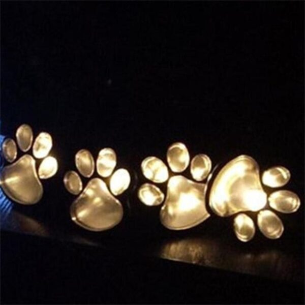 4 Solar Cat Animal Paw Print Lights Garden Outdoors Lantern LED Path Lamp Path Decorative Lighting 4.jpg 640x640 4