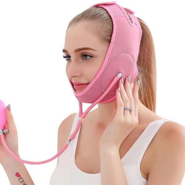 Air Press Lift Up Belt Thin Face Bandage V Line Cheek Chin Slimming Belt Face Shaper ၅