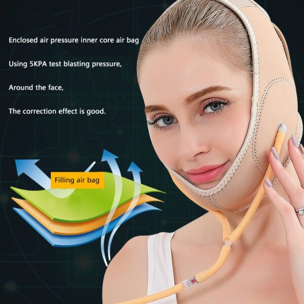 Loftpressa Lyftu upp belti Þunnt andlitsbandage V Line Cheek Chin Slimming Belt Andlitsmótari 5