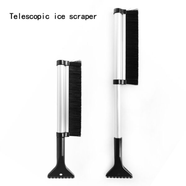 Auto Care Retractable Extendable Telescoping Snow Brush Ice Scraper for Winter Car Vehicle Windshield with Stiff 3