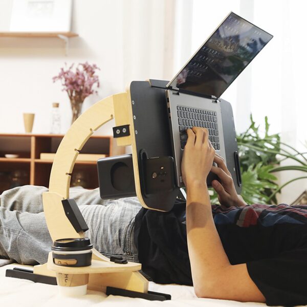 Bed Laptop Table Foldable Multi purpose Aluminum Alloy Desk Lightweight aluminum alloy body Easy Adjustment Multi 10