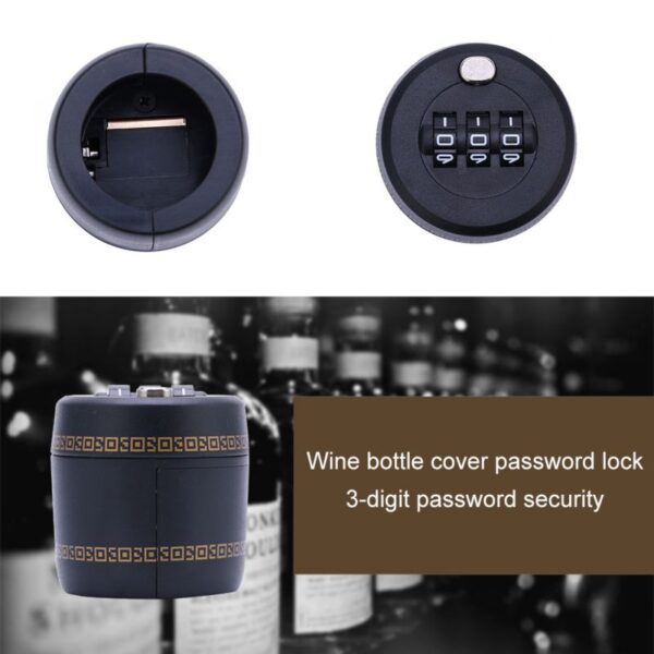 Bottle Password Code Digital Lock Combination Lock For Wine Whiskey Bottle Cap Stopper For Home 4
