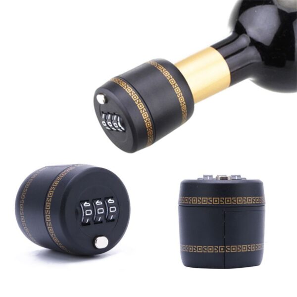 Bottle Password Code Digital Lock Combination Lock For Wine Whiskey Bottle Cap Stopper For Home