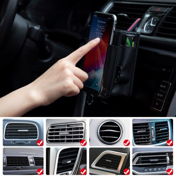 Car Air Outlet Pockets Car Multi function Car Phone Storage Bag Hanging Bag Creative Storage Box 1