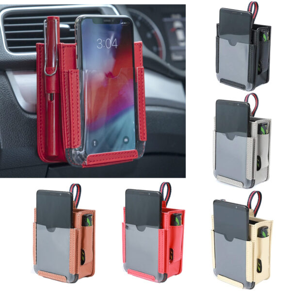 Car Air Outlet Pockets Car Multi function Car Phone Storage Bag Hanging Bag Creative Storage Box 6