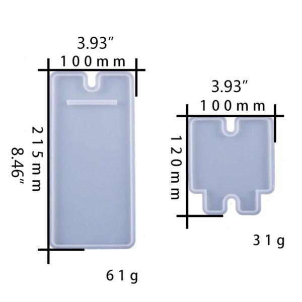 Supporto per staffa per cellulare Stampo in resina epossidica di cristallo Supporto per cellulare fatto a mano Stampo in silicone Artigianato fai-da-te 5