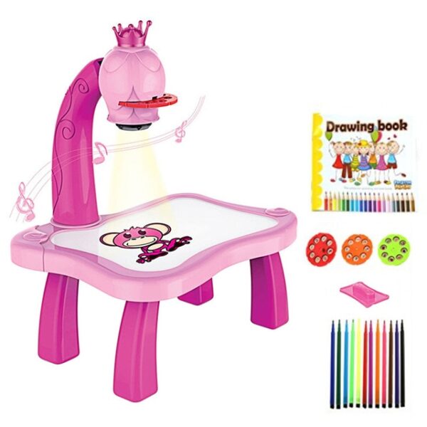 Children Led Projector Art Drawing Table Kids Painting Board Desk Led Projector Painting Drawing Table Toys 1.jpg 640x640 1