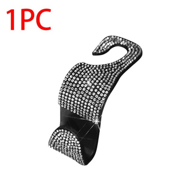 Creative Car Seat Back Hook Diamond Rhinestones Hanger Auto Headrest Objects Support Universal Mount Clips Bling 1.jpg 640x640 1