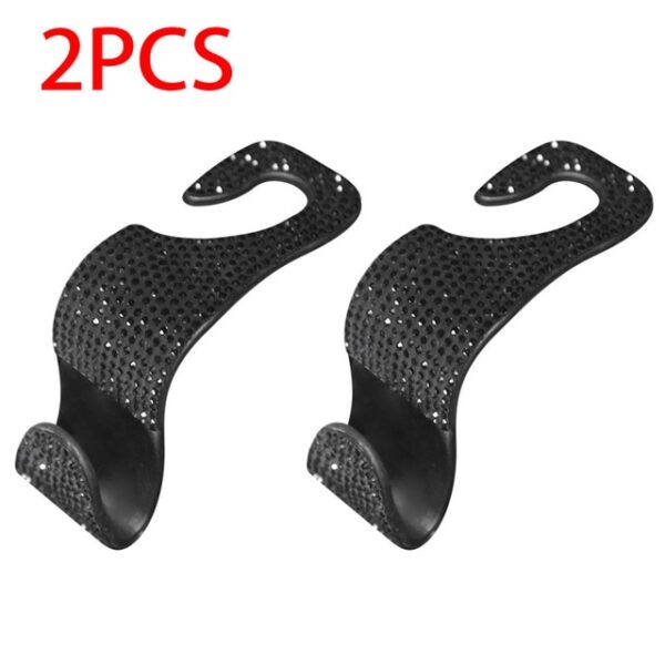 Creative Car Seat Back Hook Diamond Rhinestones Hanger Auto Headrest Objects Support Universal Mount Clips Bling 8.jpg 640x640 8