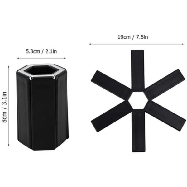 क्रिएटिभ फोल्डेबल पोट चटाई ताप प्रतिरोधी प्लेसमेट एन्टि स्क्याल्ड नन स्लिप प्लेसमैट होम प्लेसमेट हीट इन्सुलेशन 1