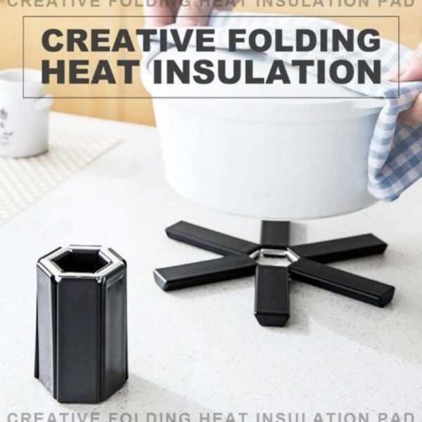 Creative Foldable Pot Mat Heat resistant Placemat Anti scald Non slip Placemat Home Placemat Heat Insulation