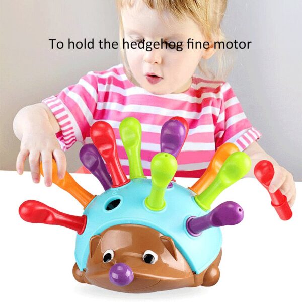 DIY Colourful Insert Hedgehog Puzzle Toys Montessori Building Intelligence Developing Children Early Educational Math Toy Gifts 1
