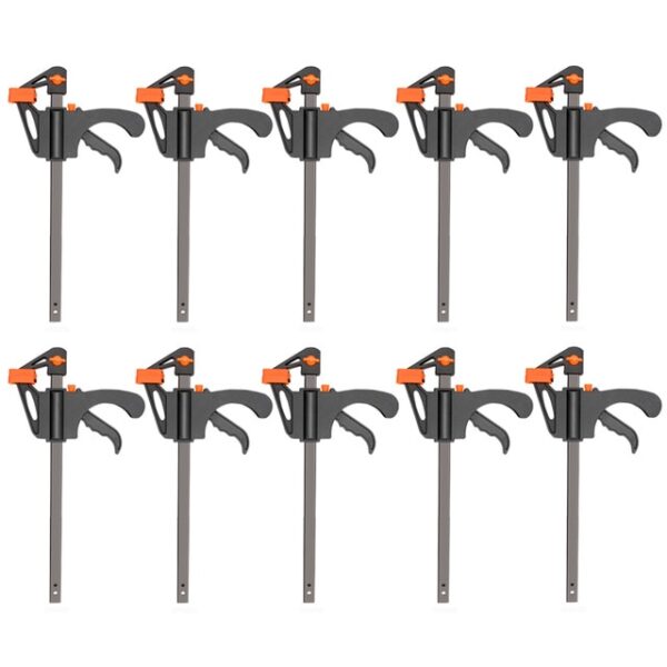 DTBD 4 Inch 2 3 4 5 10Pcs Woodworking Work Bar F Clamp Clip Set Hard 4.jpg 640x640 4