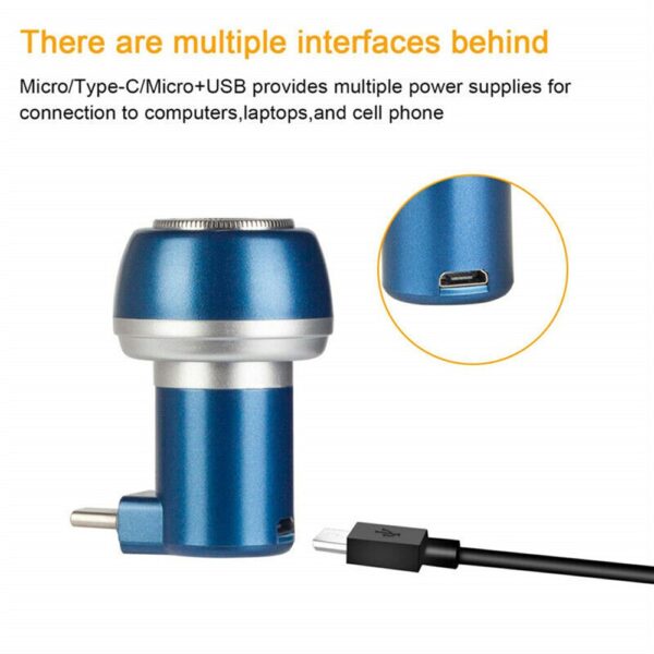 पुरुषों के लिए इलेक्ट्रिक शेवर USB रिचार्जेबल मैग्नेटिक टू फोन बियर्ड ट्रिमर रेजर मशीन फेस हेयर शेविंग 2