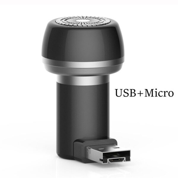 पुरुषों के लिए इलेक्ट्रिक शेवर USB रिचार्जेबल मैग्नेटिक टू फोन बियर्ड ट्रिमर रेजर मशीन फेस हेयर शेविंग 2.jpg 640x640 2