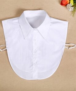 Fake Collar For Shirt Detachable Collars Solid Shirt Lapel Blouse Top Men Women Black White Clothes.jpg 640x640