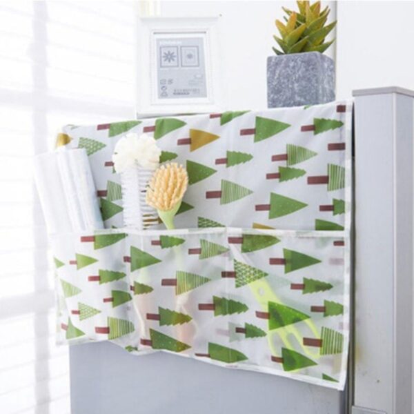 Free Shipping Refrigerator Dust Cover With Pocket Storage Bag Washing Machine Storage Organizer Bags Hanging Bag 1