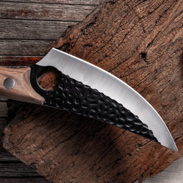 Cuchillo para deshuesar de cocina de acero inoxidable hecho a mano, cuchillo de pesca, cuchillo de carnicero, cortador de cocina al aire libre, cuchillo de carnicero 3