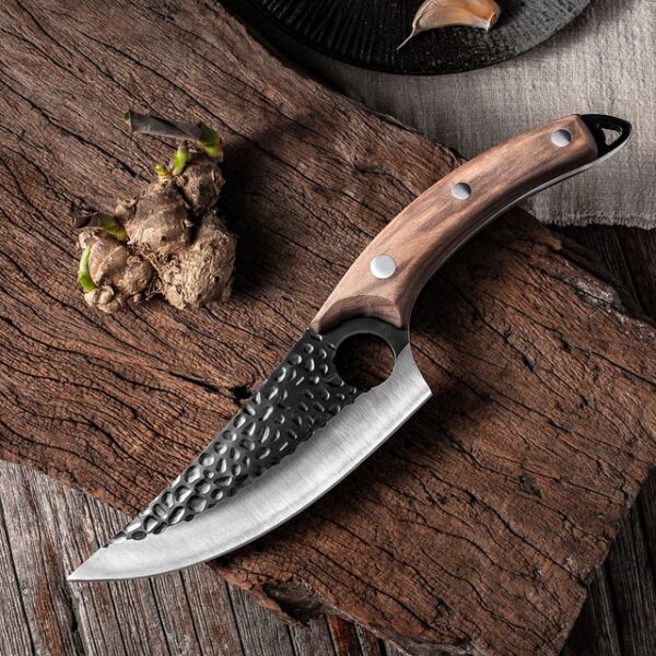 Ručně vyráběný kuchyňský nůž na vykosťování z nerezové oceli Rybářský nůž Sekáček na maso Venkovní řezačka na řezání