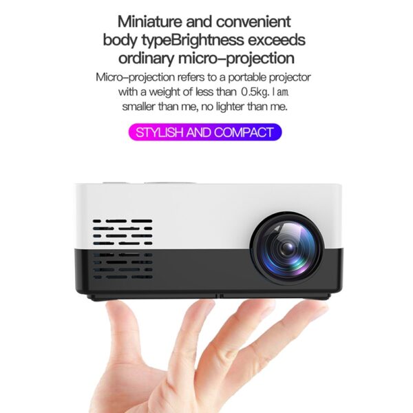 LEJIADA New J16 LED mini projector home support 1080P full HD HDMI USB audio portable projector 3