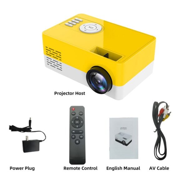 LEJIADA New J16 LED mini projector home support 1080P full HD HDMI USB audio portable