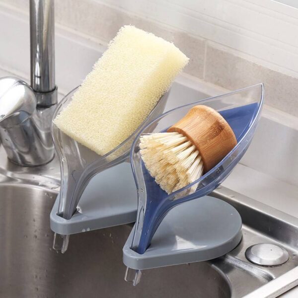 Leaf Shape Soap Box Bathroom soap holder Dish Storage Plate Tray Bathroom Soap Holder Case Bathroom 5