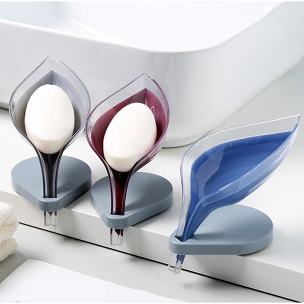 Leaf Shape Soap Box Bathroom soap holder Dish Storage Plate Tray Bathroom Soap Holder Case Bathroom