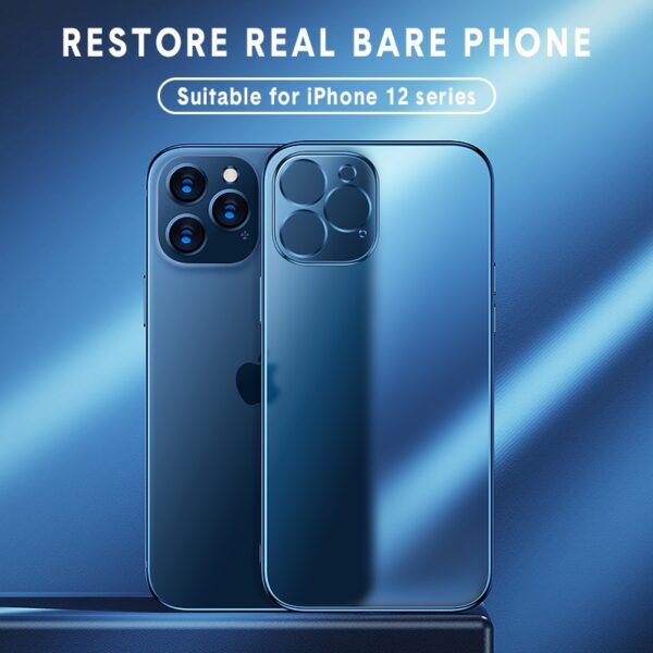 iPhone 12 11 Pro Max Mini X XR 5 용 럭셔리 스퀘어 프레임 도금 클리어 폰 케이스