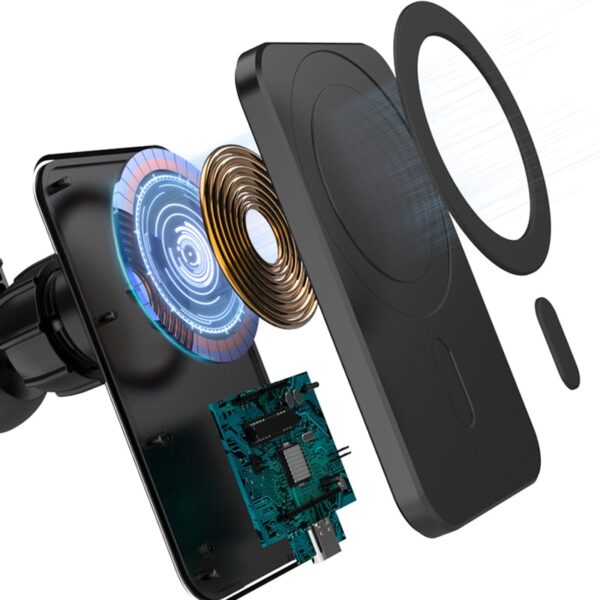 Supporto per caricabatterie wireless magnetico veloce Magsafe per iPhone 12 Mini Pro Max Magsafe ricarica rapida wireless 2
