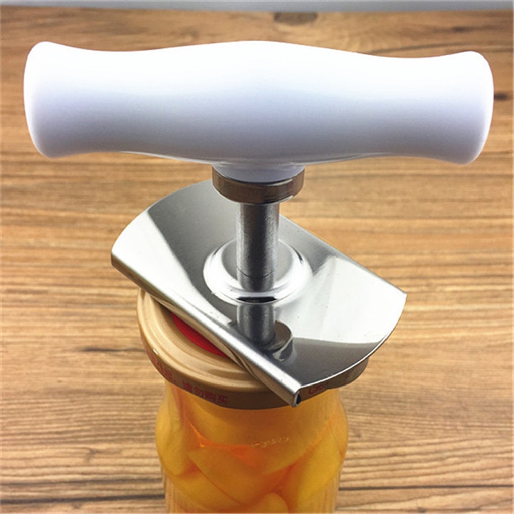 Adjustable Bottle Cap Opener Stainless Steel Lids Off Jar Opener